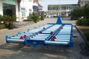 China 3600 Kg Blauwe Ladings Dolly Aanhangwagen, Duurzaam Grond Behandelingsmateriaal leverancier