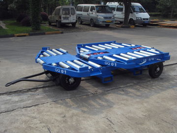 China De stabiele Lading Dolly Aanhangwagen, Dolly de Staalpallet Blauw Lijsttype van de Kleurendraai leverancier