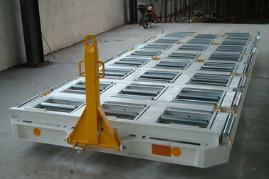 China De multifunctionele Containerpallet Dolly 120 x 80 x 5 Rechthoekige Pijptowbar leverancier